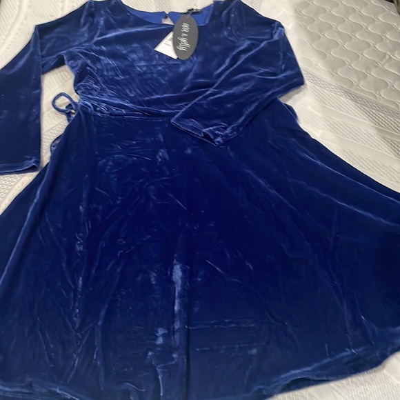 NEW Ava & Yelly Kid long sleeve, Velvet Dress, size 12. - Picture 3 of 4